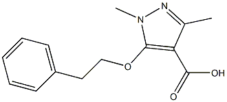 1,3-dimethyl-5-(2-phenylethoxy)-1H-pyrazole-4-carboxylic acid