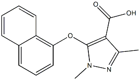 1,3-dimethyl-5-(naphthalen-1-yloxy)-1H-pyrazole-4-carboxylic acid