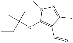 1,3-dimethyl-5-[(2-methylbutan-2-yl)oxy]-1H-pyrazole-4-carbaldehyde Structure