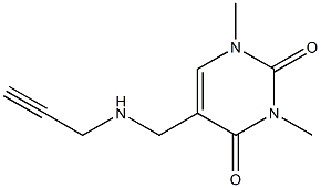 1,3-dimethyl-5-[(prop-2-yn-1-ylamino)methyl]-1,2,3,4-tetrahydropyrimidine-2,4-dione