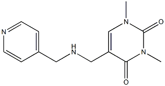 1,3-dimethyl-5-{[(pyridin-4-ylmethyl)amino]methyl}-1,2,3,4-tetrahydropyrimidine-2,4-dione Structure