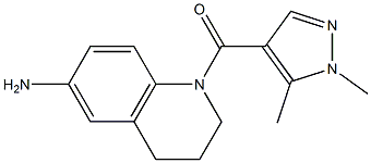 1-[(1,5-dimethyl-1H-pyrazol-4-yl)carbonyl]-1,2,3,4-tetrahydroquinolin-6-amine Structure
