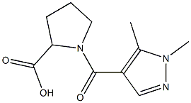 1-[(1,5-dimethyl-1H-pyrazol-4-yl)carbonyl]pyrrolidine-2-carboxylic acid