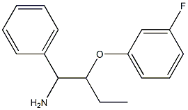 1-[(1-amino-1-phenylbutan-2-yl)oxy]-3-fluorobenzene Structure