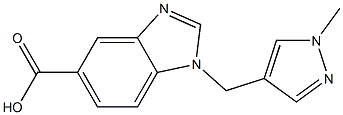 1-[(1-methyl-1H-pyrazol-4-yl)methyl]-1H-1,3-benzodiazole-5-carboxylic acid