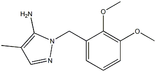 1-[(2,3-dimethoxyphenyl)methyl]-4-methyl-1H-pyrazol-5-amine,,结构式