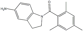 1-[(2,4,6-trimethylphenyl)carbonyl]-2,3-dihydro-1H-indol-5-amine,,结构式