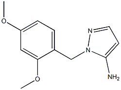 1-[(2,4-dimethoxyphenyl)methyl]-1H-pyrazol-5-amine Structure