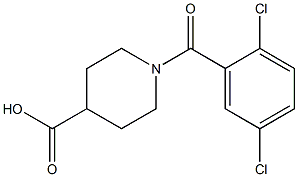 1-[(2,5-dichlorophenyl)carbonyl]piperidine-4-carboxylic acid Struktur