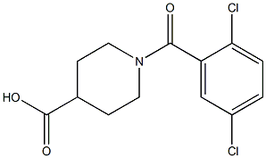 1-[(2,5-dichlorophenyl)carbonyl]piperidine-4-carboxylic acid Structure