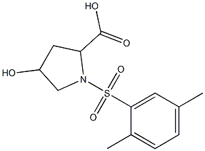 1-[(2,5-dimethylbenzene)sulfonyl]-4-hydroxypyrrolidine-2-carboxylic acid