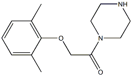 1-[(2,6-dimethylphenoxy)acetyl]piperazine,,结构式