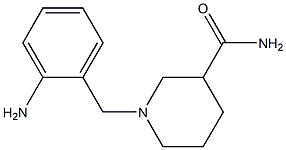 1-[(2-aminophenyl)methyl]piperidine-3-carboxamide Structure