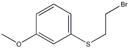 1-[(2-bromoethyl)thio]-3-methoxybenzene 结构式