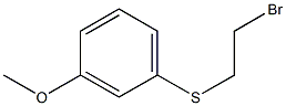 1-[(2-bromoethyl)thio]-3-methoxybenzene Structure