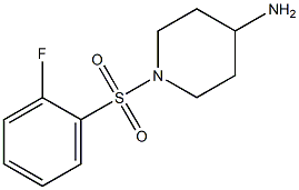 1-[(2-fluorophenyl)sulfonyl]piperidin-4-amine Structure