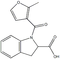 1-[(2-methylfuran-3-yl)carbonyl]-2,3-dihydro-1H-indole-2-carboxylic acid