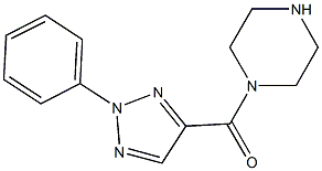 1-[(2-phenyl-2H-1,2,3-triazol-4-yl)carbonyl]piperazine 化学構造式