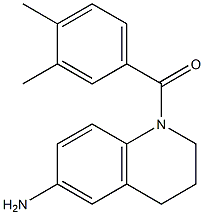 1-[(3,4-dimethylphenyl)carbonyl]-1,2,3,4-tetrahydroquinolin-6-amine,,结构式
