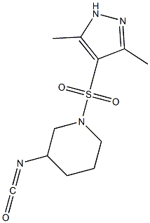 1-[(3,5-dimethyl-1H-pyrazole-4-)sulfonyl]-3-isocyanatopiperidine