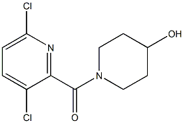 1-[(3,6-dichloropyridin-2-yl)carbonyl]piperidin-4-ol 结构式