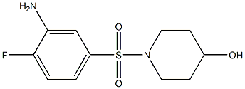 1-[(3-amino-4-fluorobenzene)sulfonyl]piperidin-4-ol