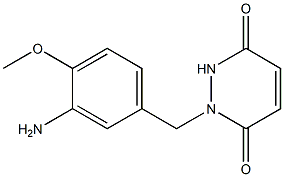 1-[(3-amino-4-methoxyphenyl)methyl]-1,2,3,6-tetrahydropyridazine-3,6-dione,,结构式