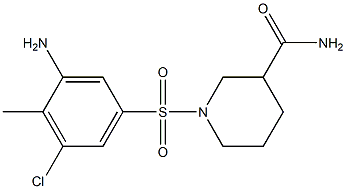 1-[(3-amino-5-chloro-4-methylbenzene)sulfonyl]piperidine-3-carboxamide