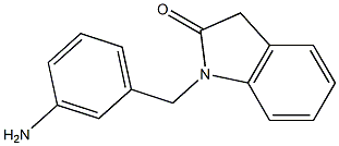 1-[(3-aminophenyl)methyl]-2,3-dihydro-1H-indol-2-one Structure