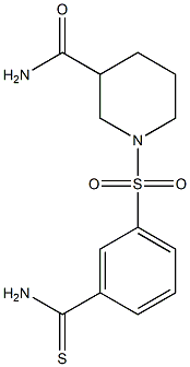  1-[(3-carbamothioylbenzene)sulfonyl]piperidine-3-carboxamide