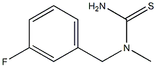 1-[(3-fluorophenyl)methyl]-1-methylthiourea Struktur