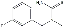 1-[(3-fluorophenyl)methyl]-1-methylthiourea 化学構造式