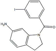 1-[(3-iodophenyl)carbonyl]-2,3-dihydro-1H-indol-6-amine|