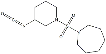 1-[(3-isocyanatopiperidine-1-)sulfonyl]azepane|