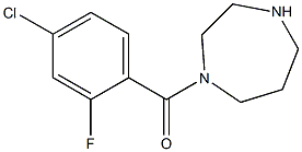 1-[(4-chloro-2-fluorophenyl)carbonyl]-1,4-diazepane,,结构式