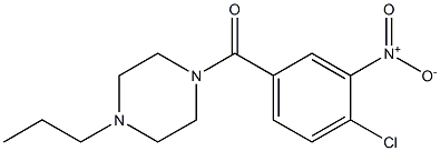 1-[(4-chloro-3-nitrophenyl)carbonyl]-4-propylpiperazine|