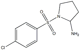 1-[(4-chlorobenzene)sulfonyl]pyrrolidin-2-amine,,结构式