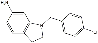 1-[(4-chlorophenyl)methyl]-2,3-dihydro-1H-indol-6-amine Structure