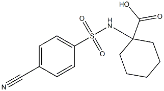 1-[(4-cyanobenzene)sulfonamido]cyclohexane-1-carboxylic acid