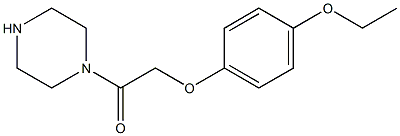 1-[(4-ethoxyphenoxy)acetyl]piperazine 结构式
