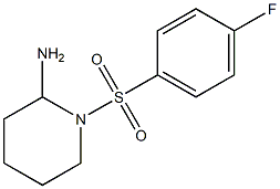 1-[(4-fluorobenzene)sulfonyl]piperidin-2-amine Struktur