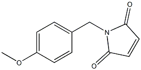 1-[(4-methoxyphenyl)methyl]-2,5-dihydro-1H-pyrrole-2,5-dione,,结构式