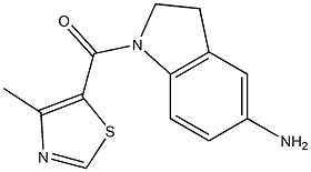 1-[(4-methyl-1,3-thiazol-5-yl)carbonyl]-2,3-dihydro-1H-indol-5-amine