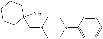 1-[(4-phenylpiperazin-1-yl)methyl]cyclohexan-1-amine Struktur