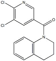 1-[(5,6-dichloropyridin-3-yl)carbonyl]-1,2,3,4-tetrahydroquinoline,,结构式