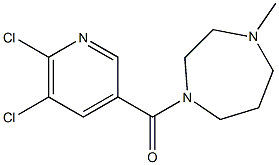 1-[(5,6-dichloropyridin-3-yl)carbonyl]-4-methyl-1,4-diazepane 化学構造式
