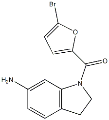 1-[(5-bromofuran-2-yl)carbonyl]-2,3-dihydro-1H-indol-6-amine Structure