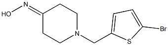 1-[(5-bromothien-2-yl)methyl]piperidin-4-one oxime|