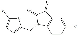 1-[(5-bromothiophen-2-yl)methyl]-5-chloro-2,3-dihydro-1H-indole-2,3-dione