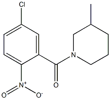 1-[(5-chloro-2-nitrophenyl)carbonyl]-3-methylpiperidine